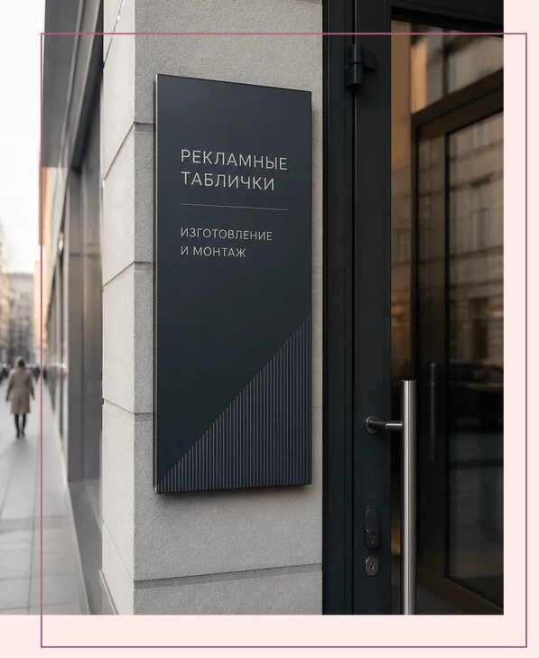 Рекламные таблички в Челябинске по цене от 4640 р. | Аванза-Члб