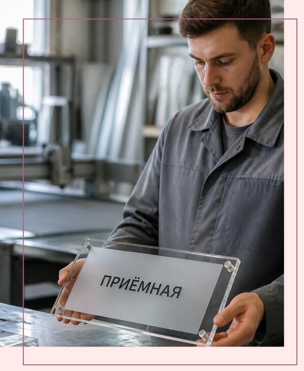 Таблички из оргстекла на заказ в Челябинске от 4022 р. | Аванза-Члб